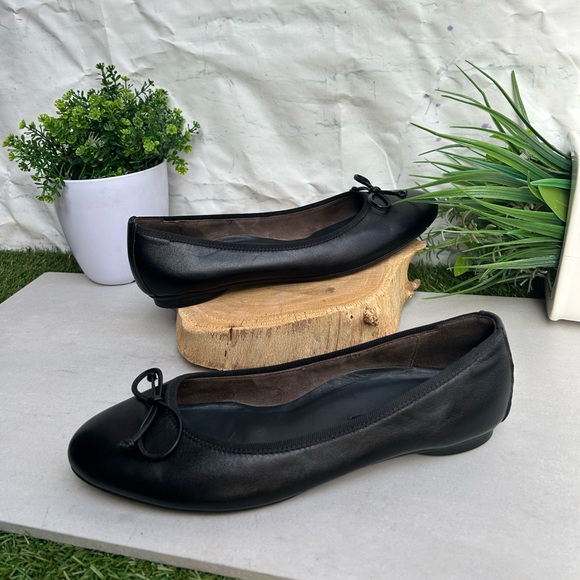 PAUL GREEN Ursula Ballet Flat (Women) Black Leather size UK 5.5 US 8 $398 - Picture 4 of 16